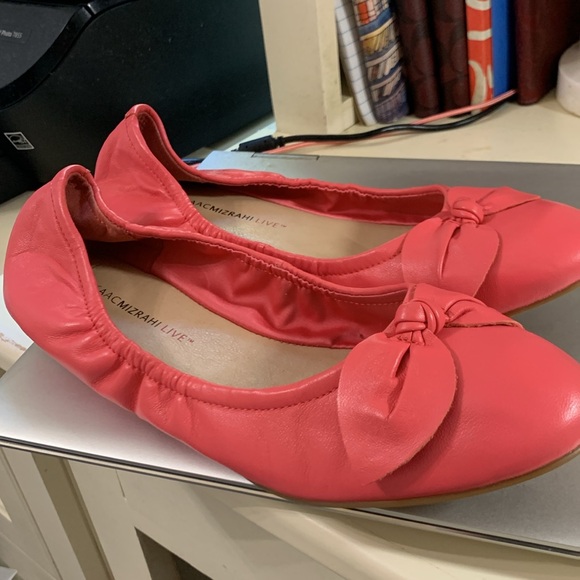 Isaac mizrahi live. Hot pink bow ballerina slippers. 10 med. New. Never worn. - Picture 3 of 8